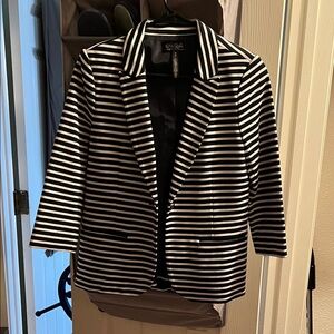 Aeropostale Black and White Striped Blazer Pretty Little Liars Collection